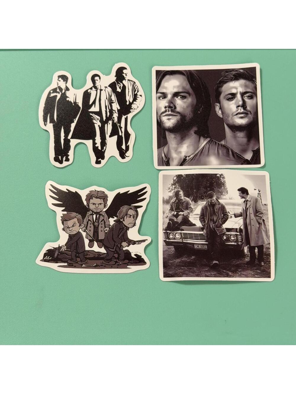 Supernatural Sticker Pack featuring Sam Winchester Dean Winchester and Castiel